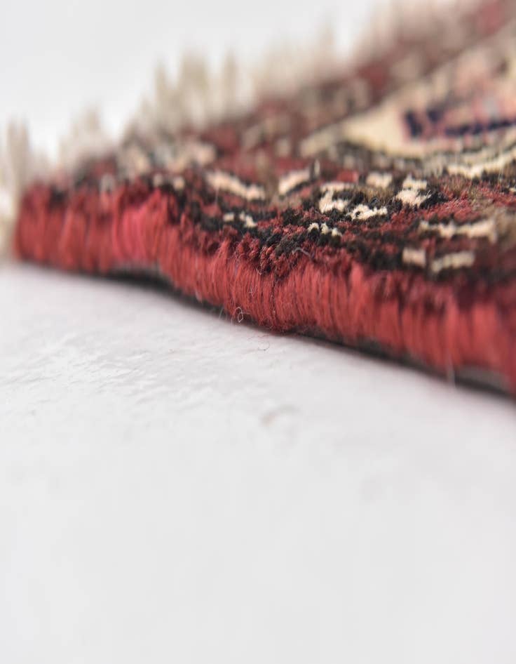 Detail image of 3' 9 x 10'  Hand Knotted Shahsavand Persian Wool Runner Rug