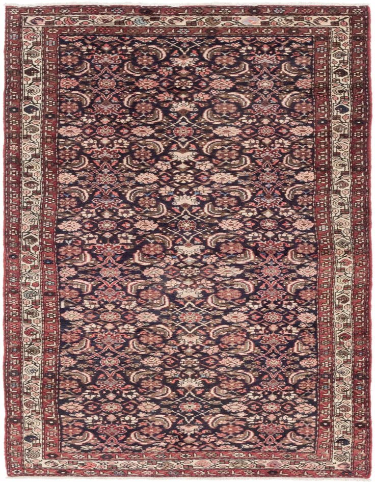 Detail image of 3' 9 x 10' Hand Knotted Shahsavand Persian Wool Runner Rug