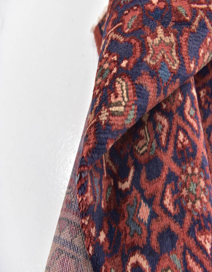 Detail image of 3' 6 x 10' 4  Hand Knotted Shahsavand Persian Wool Runner Rug