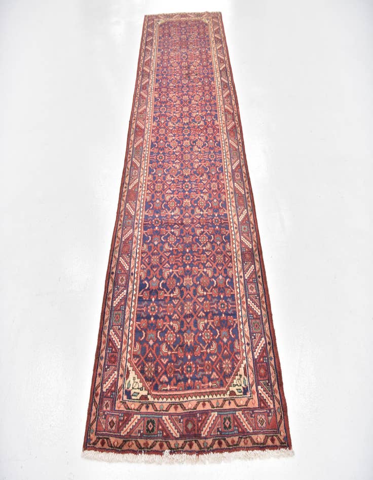 Detail image of 3' 6 x 10' 4  Hand Knotted Shahsavand Persian Wool Runner Rug