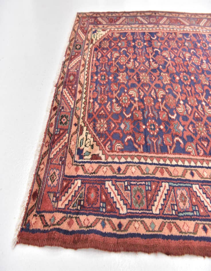 Detail image of 3' 6 x 10' 4  Hand Knotted Shahsavand Persian Wool Runner Rug