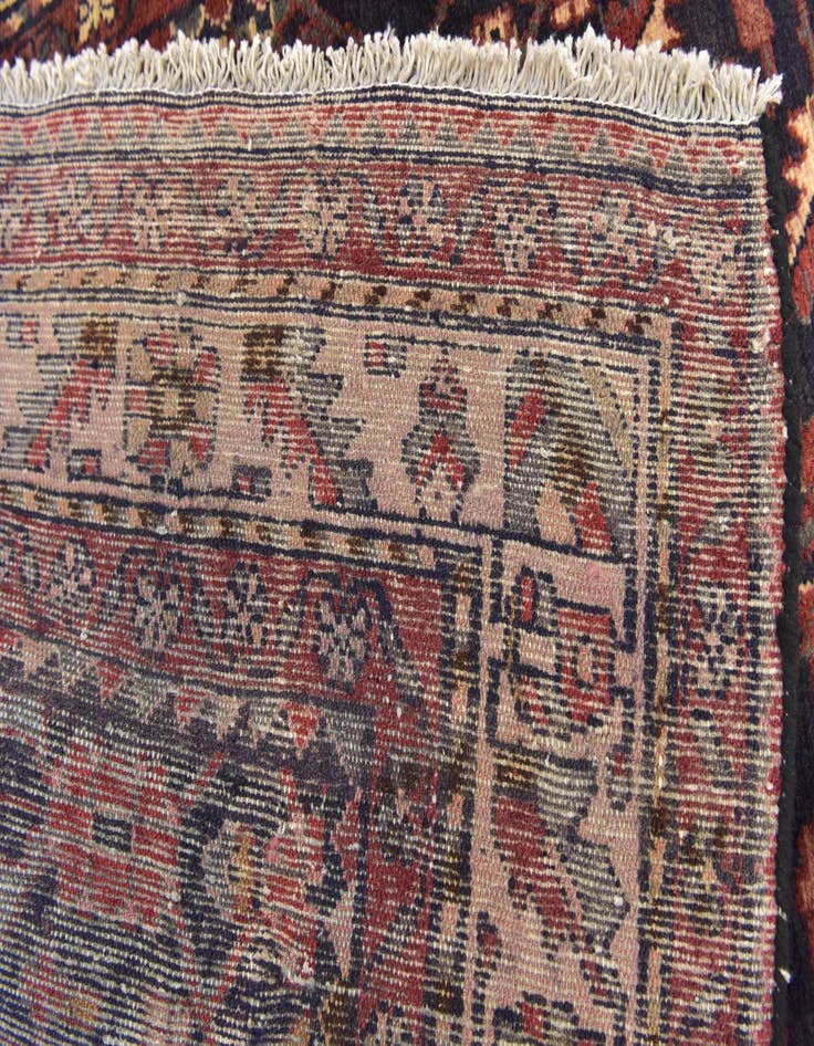 Detail image of 3' 10 x 10' 5  Hand Knotted Shahsavand Persian Wool Runner Rug