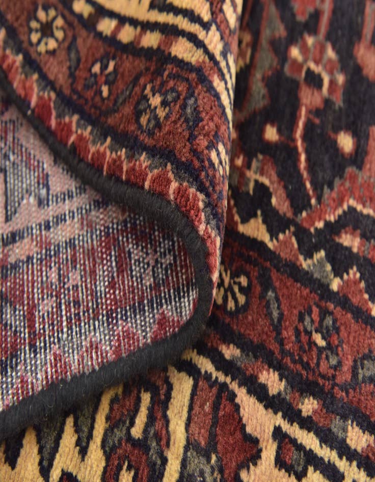 Detail image of 3' 10 x 10' 5  Hand Knotted Shahsavand Persian Wool Runner Rug