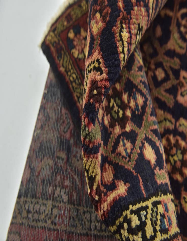 Detail image of 3' 10 x 10' 2  Hand Knotted Shahsavand Persian Wool Runner Rug