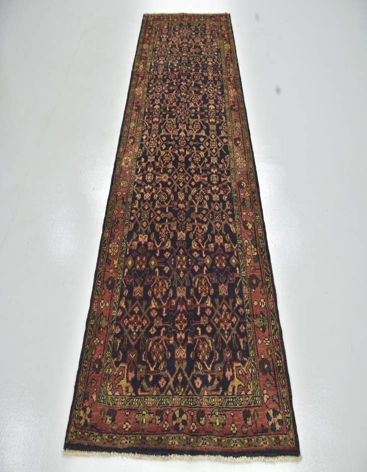 Detail image of 3' 10 x 10' 2  Hand Knotted Shahsavand Persian Wool Runner Rug