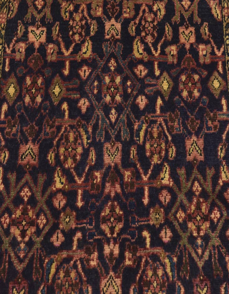 Detail image of 3' 10 x 10' 2  Hand Knotted Shahsavand Persian Wool Runner Rug