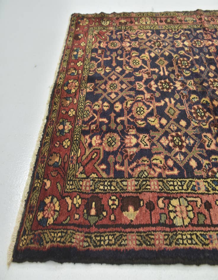 Detail image of 3' 10 x 10' 2  Hand Knotted Shahsavand Persian Wool Runner Rug