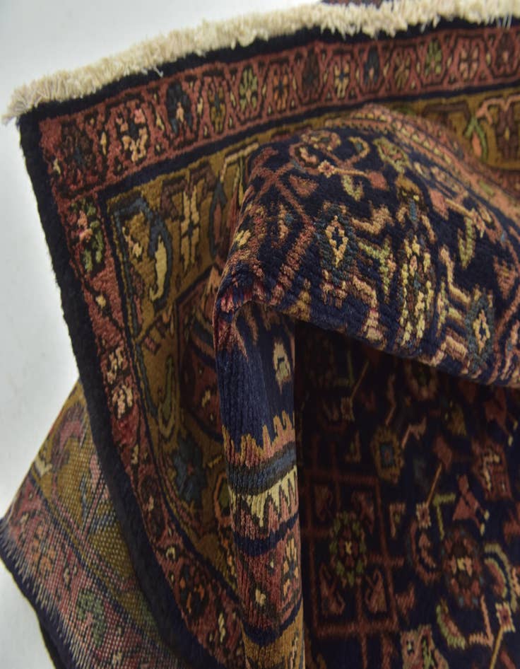 Detail image of 3' 5 x 9' 10  Hand Knotted Shahsavand Persian Wool Runner Rug