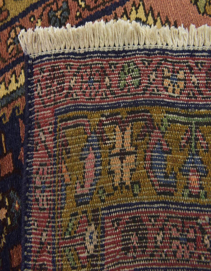 Detail image of 3' 5 x 9' 10  Hand Knotted Shahsavand Persian Wool Runner Rug