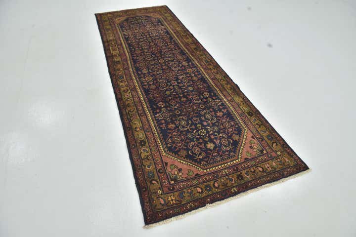 3' 5 x 9' 10 Hand Knotted Shahsavand Persian Wool Runner Rug