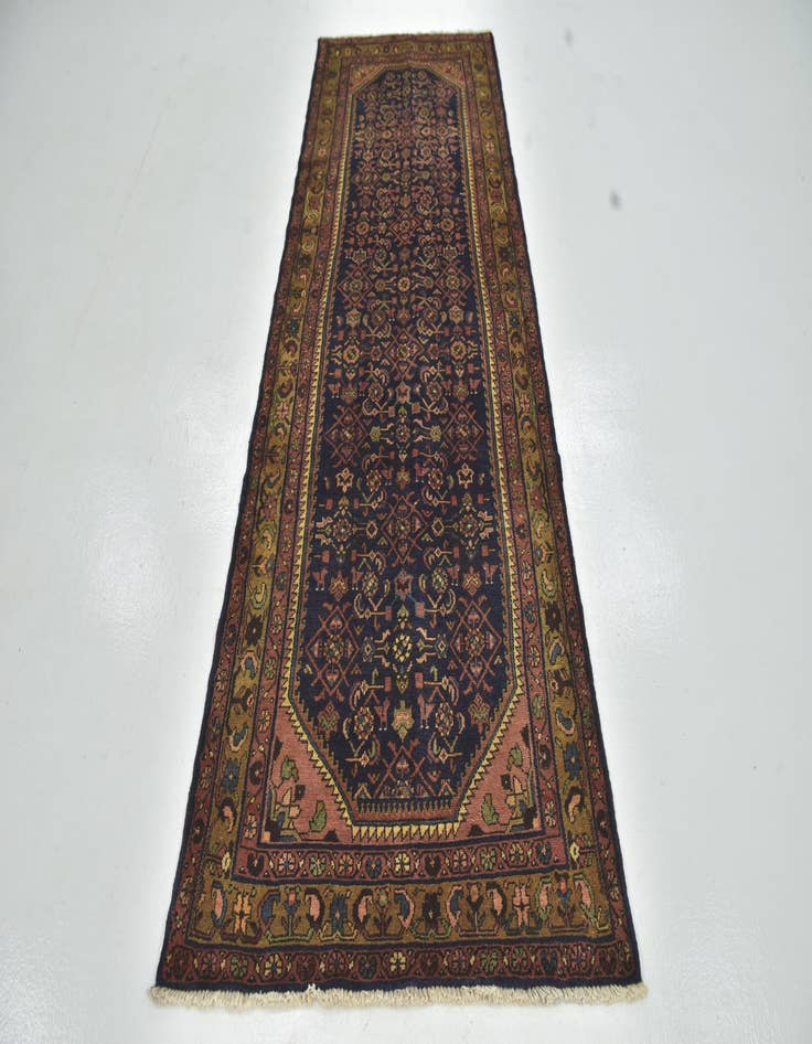 Detail image of 3' 5 x 9' 10  Hand Knotted Shahsavand Persian Wool Runner Rug