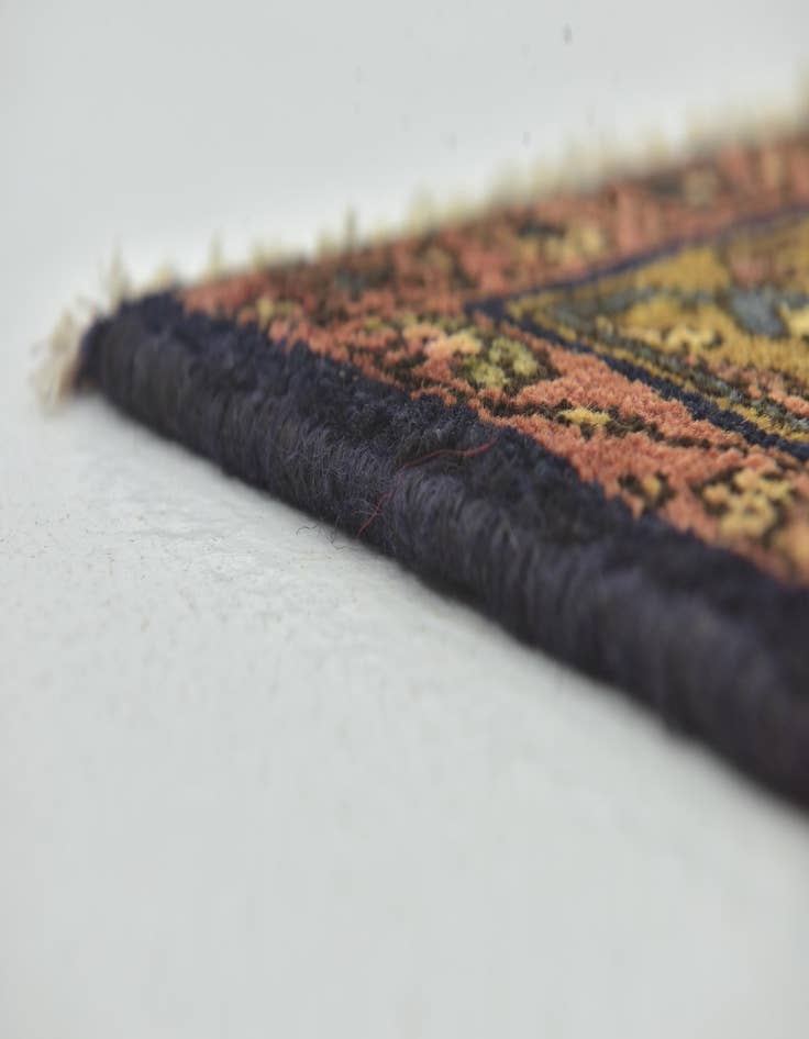 Detail image of 3' 5 x 9' 10  Hand Knotted Shahsavand Persian Wool Runner Rug