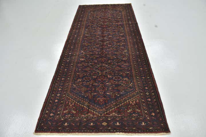 3' 10 x 9' 9 Hand Knotted Shahsavand Persian Wool Runner Rug