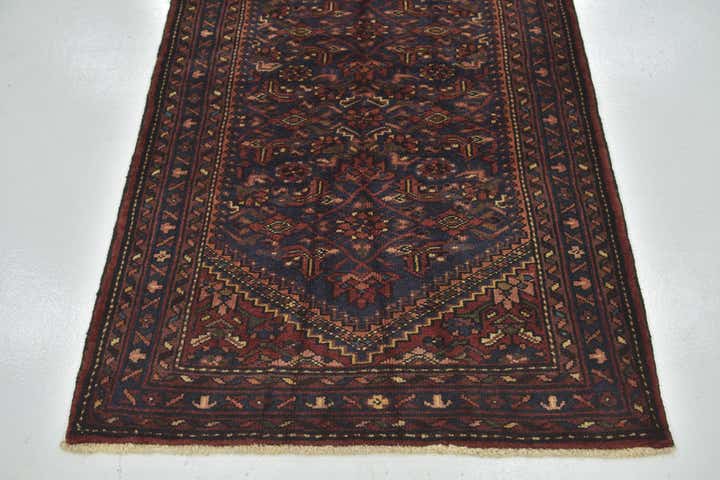 3' 10 x 9' 9 Hand Knotted Shahsavand Persian Wool Runner Rug