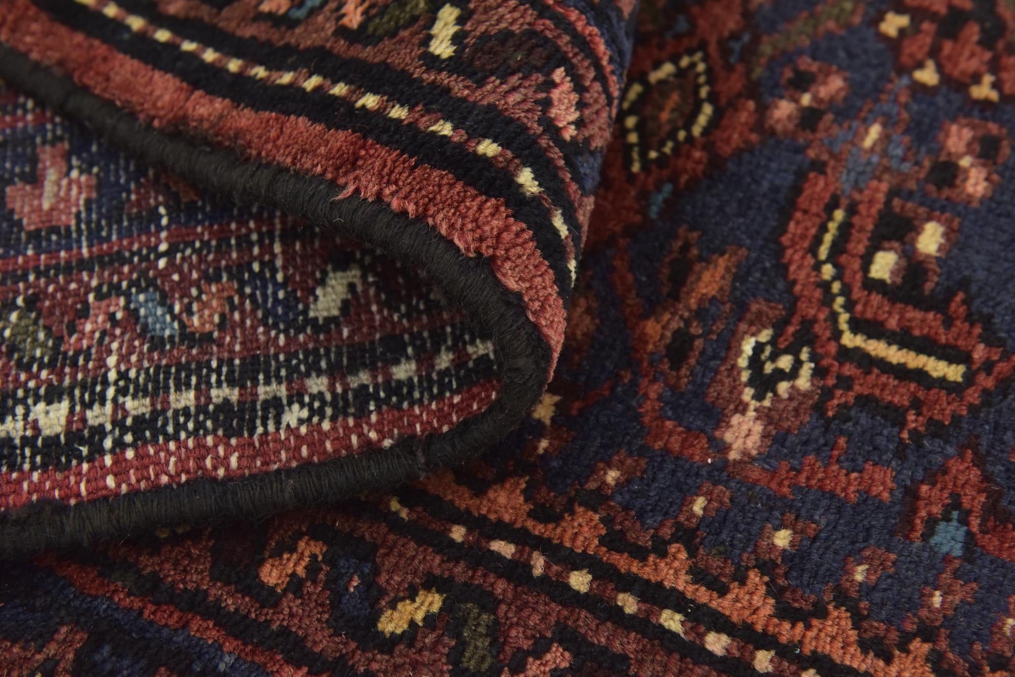 115cm x 295cm Hand Knotted Shahsavand Persian Wool Runner Rug