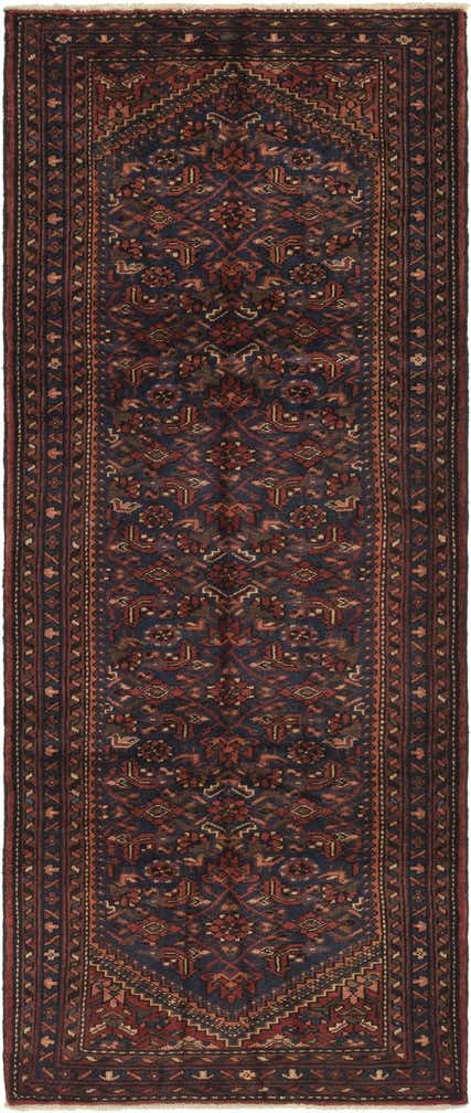 3' 10 x 9' 9 Hand Knotted Shahsavand Persian Wool Runner Rug