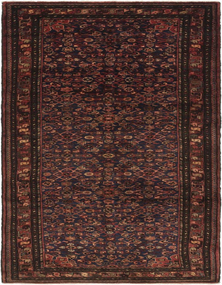 Detail image of 4' x 10' 10 Hand Knotted Shahsavand Persian Wool Runner Rug