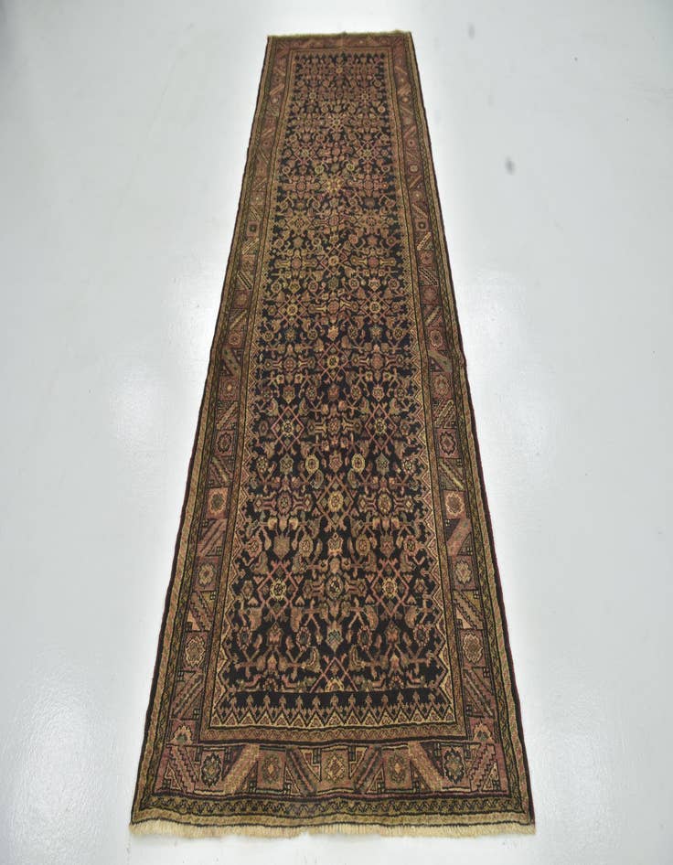 Detail image of 3' 8 x 10' 7  Hand Knotted Shahsavand Persian Wool Runner Rug