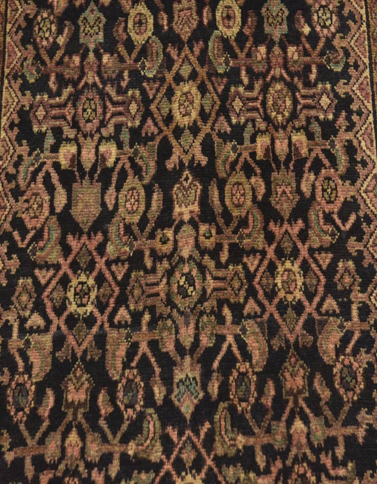 Detail image of 3' 8 x 10' 7  Hand Knotted Shahsavand Persian Wool Runner Rug