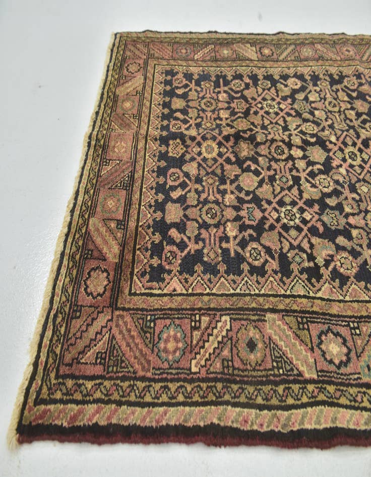 Detail image of 3' 8 x 10' 7  Hand Knotted Shahsavand Persian Wool Runner Rug