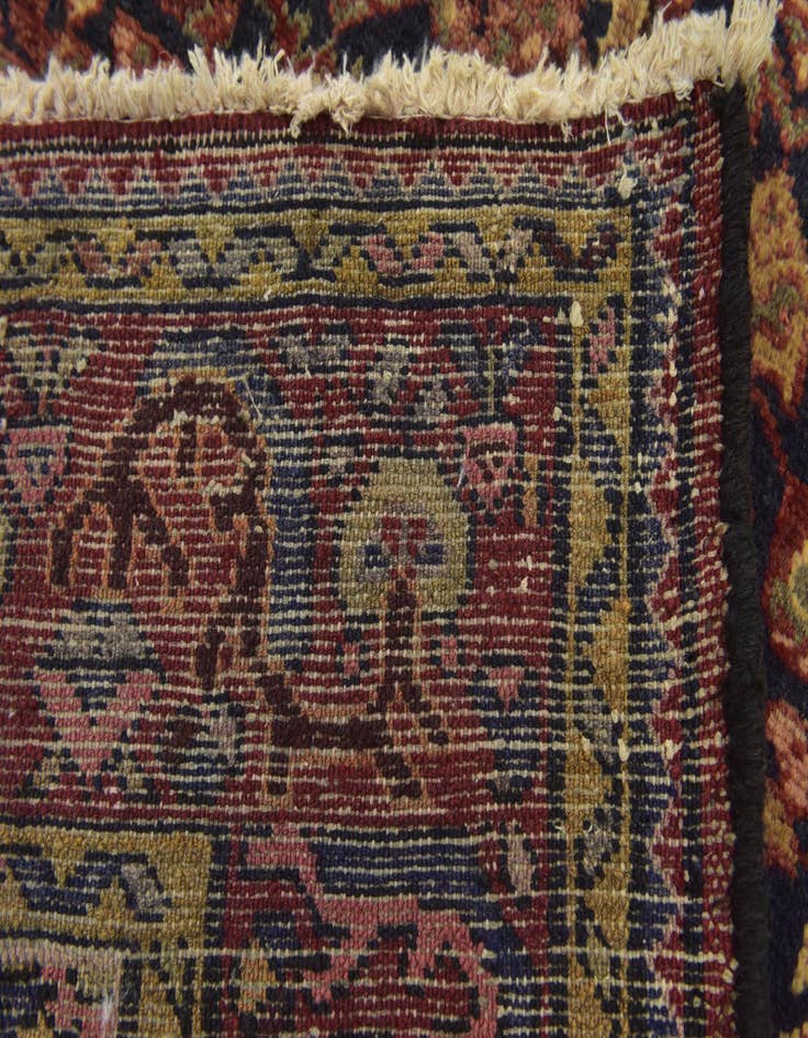 Detail image of 3' 10 x 10' 8  Hand Knotted Shahsavand Persian Wool Runner Rug