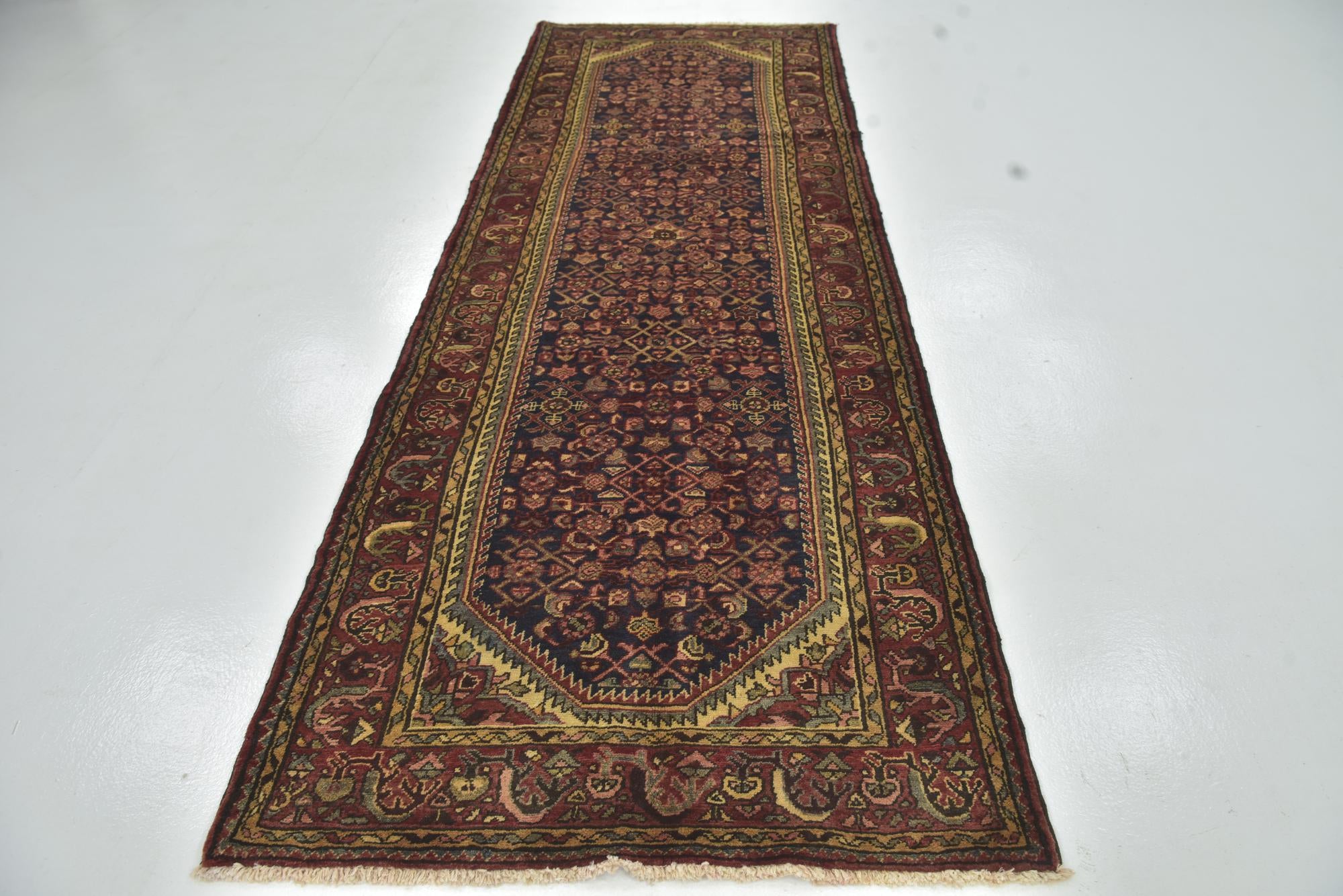 3' 10 x 10' 8 Hand Knotted Shahsavand Persian Wool Runner Rug