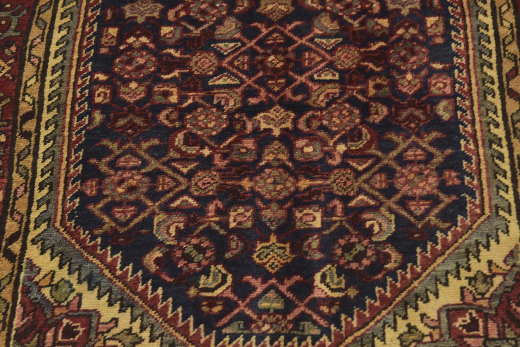3' 10 x 10' 8 Hand Knotted Shahsavand Persian Wool Runner Rug