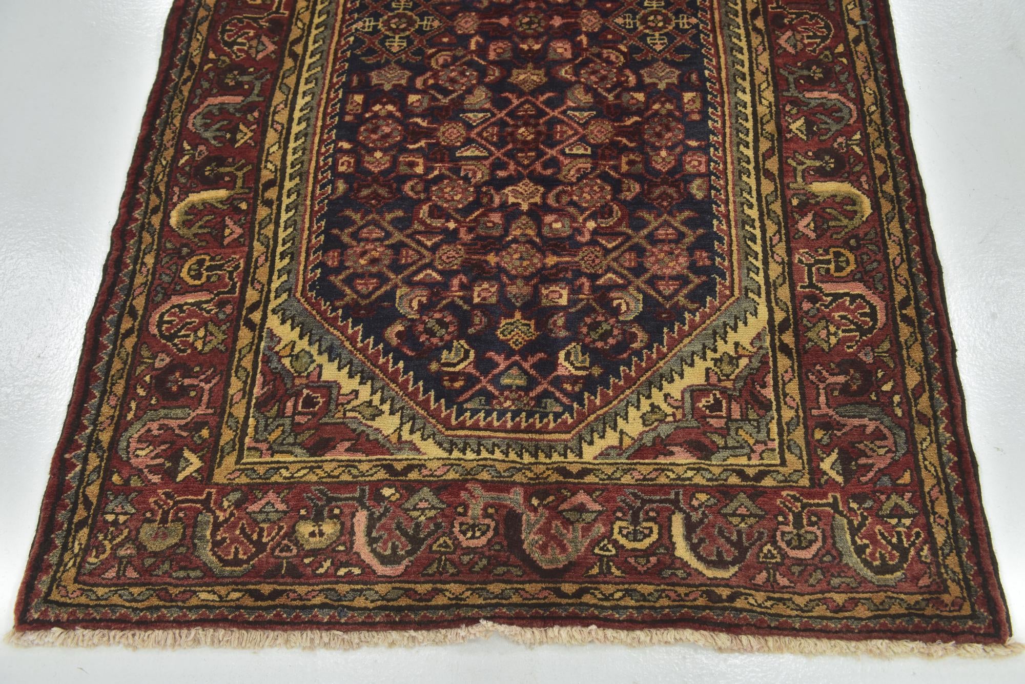 3' 10 x 10' 8 Hand Knotted Shahsavand Persian Wool Runner Rug