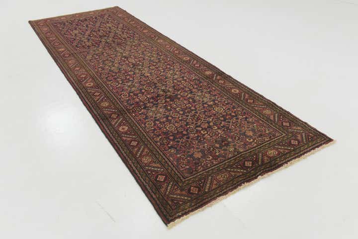 3' 10 x 11' 3 Hand Knotted Shahsavand Persian Wool Runner Rug