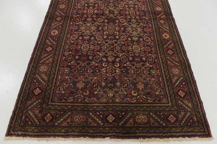 3' 10 x 11' 3 Hand Knotted Shahsavand Persian Wool Runner Rug