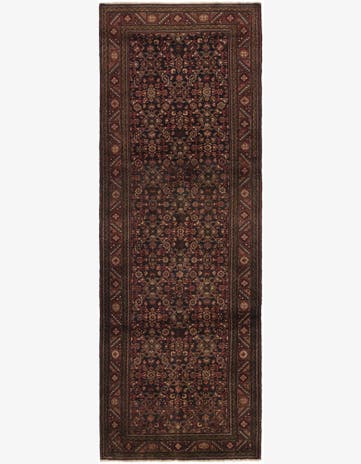 3' 10 x 11' 3 Hand Knotted Shahsavand Persian Wool Runner Rug