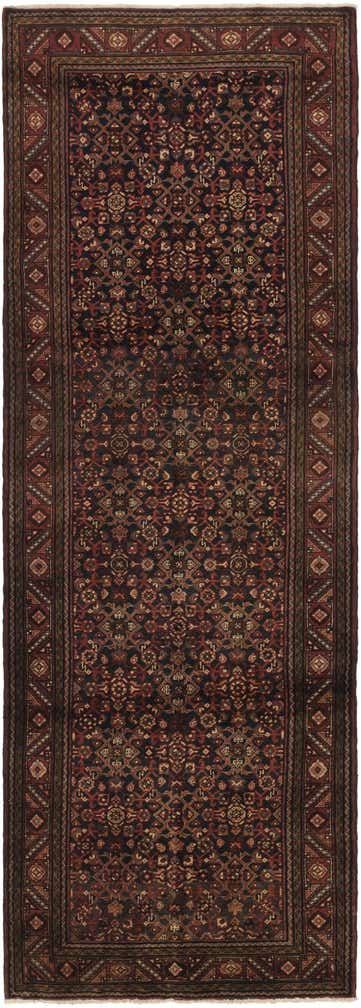 3' 10 x 11' 3 Hand Knotted Shahsavand Persian Wool Runner Rug