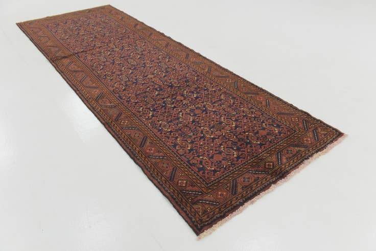 Detail image of 115cm x 335cm Hand Knotted Shahsavand Persian Wool Runner Rug