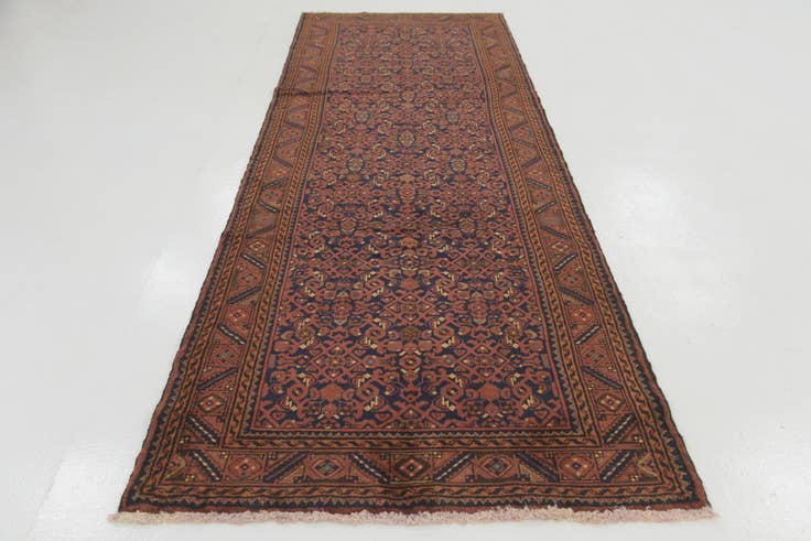 Detail image of 115cm x 335cm Hand Knotted Shahsavand Persian Wool Runner Rug