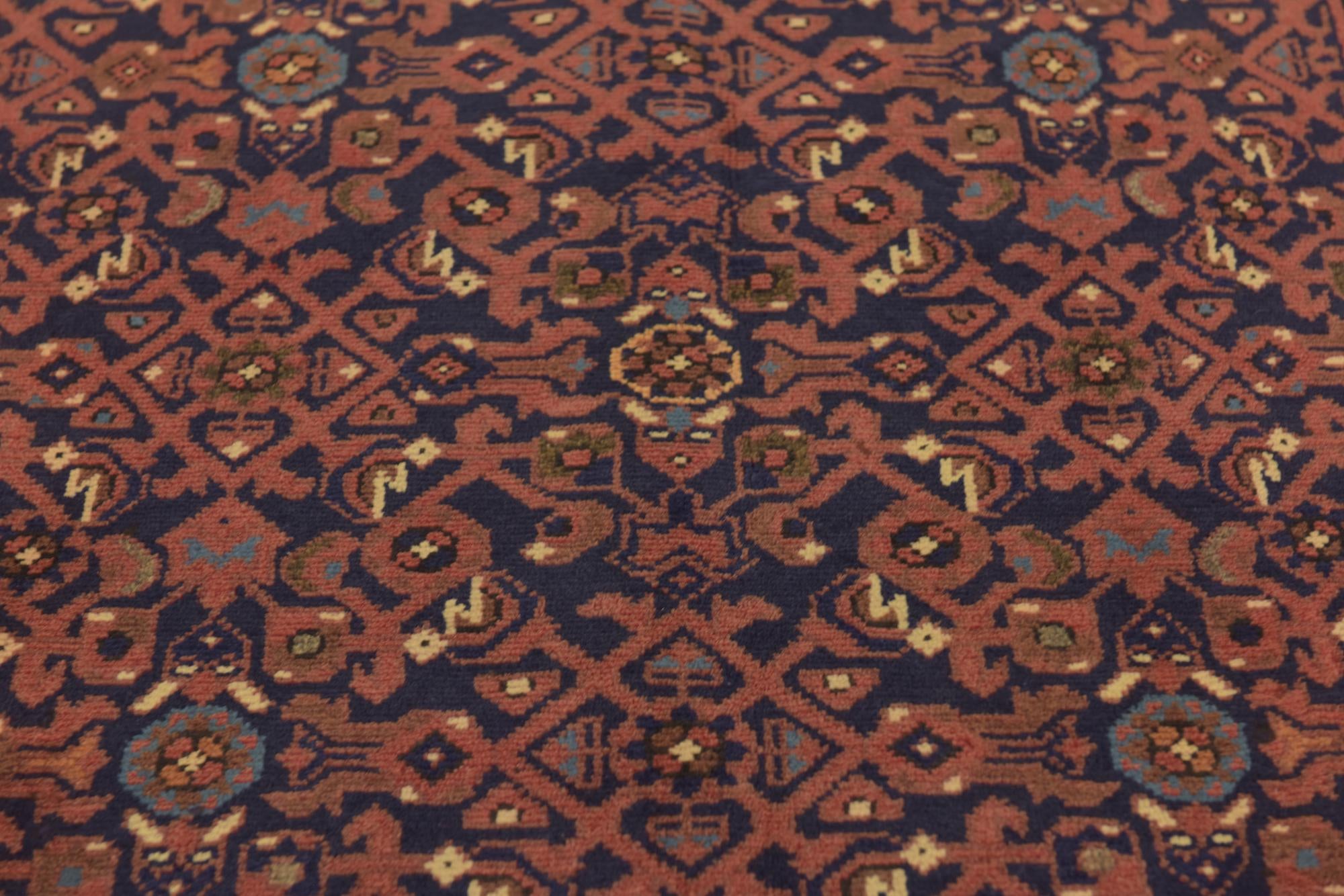 115cm x 335cm Hand Knotted Shahsavand Persian Wool Runner Rug