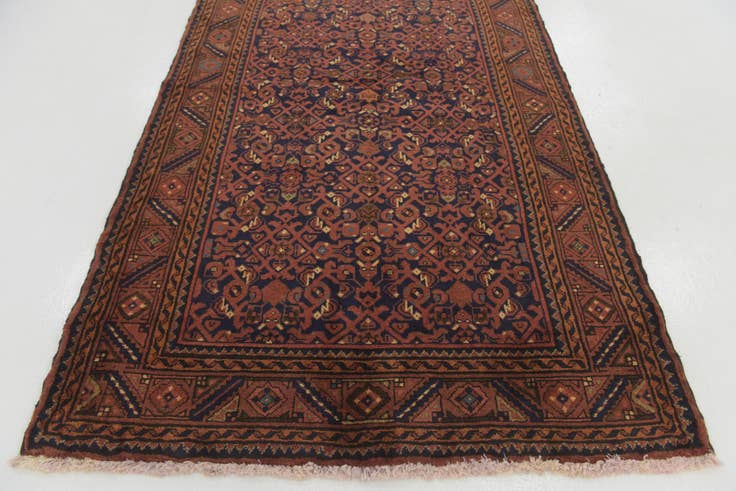 Detail image of 115cm x 335cm Hand Knotted Shahsavand Persian Wool Runner Rug
