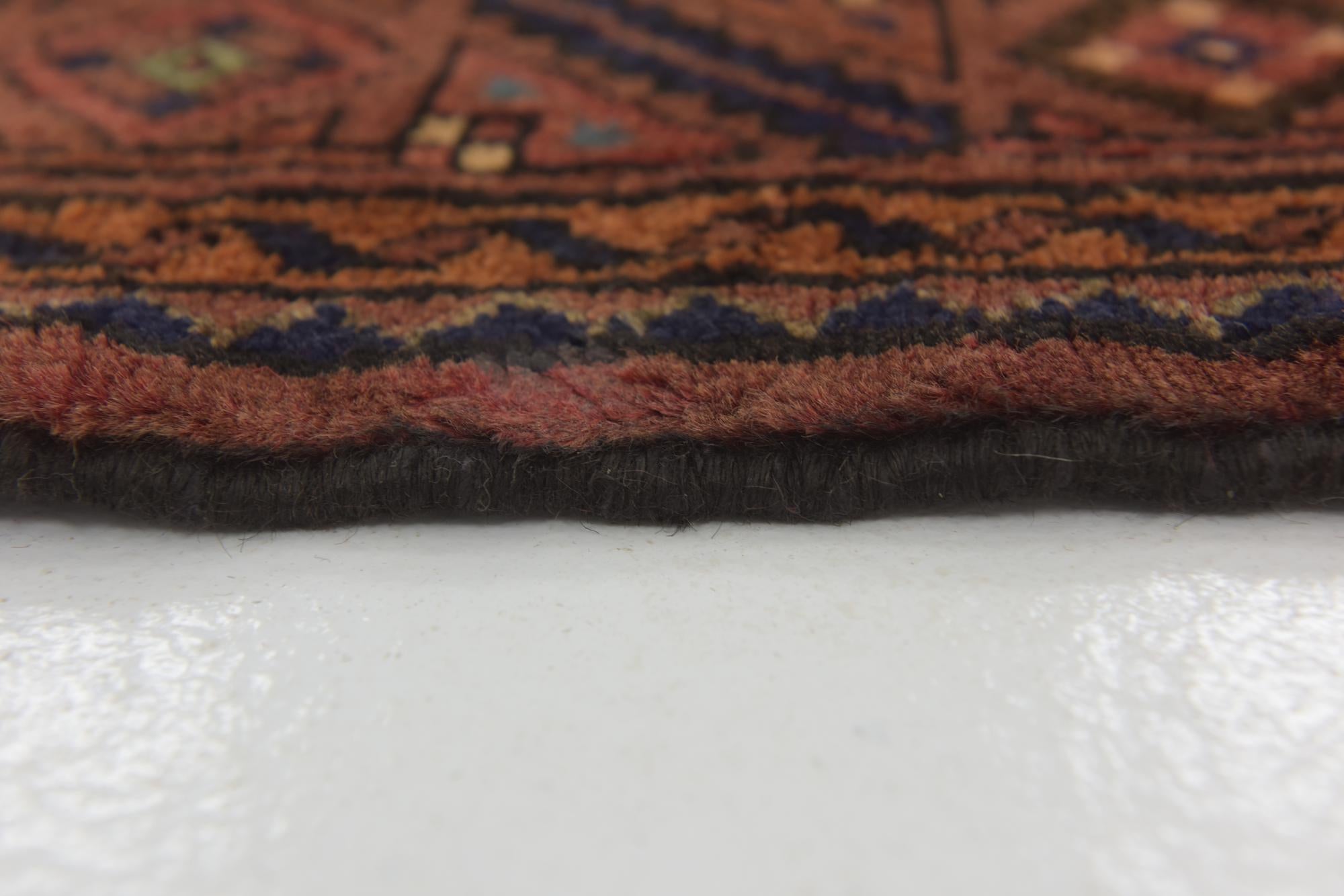 115cm x 335cm Hand Knotted Shahsavand Persian Wool Runner Rug