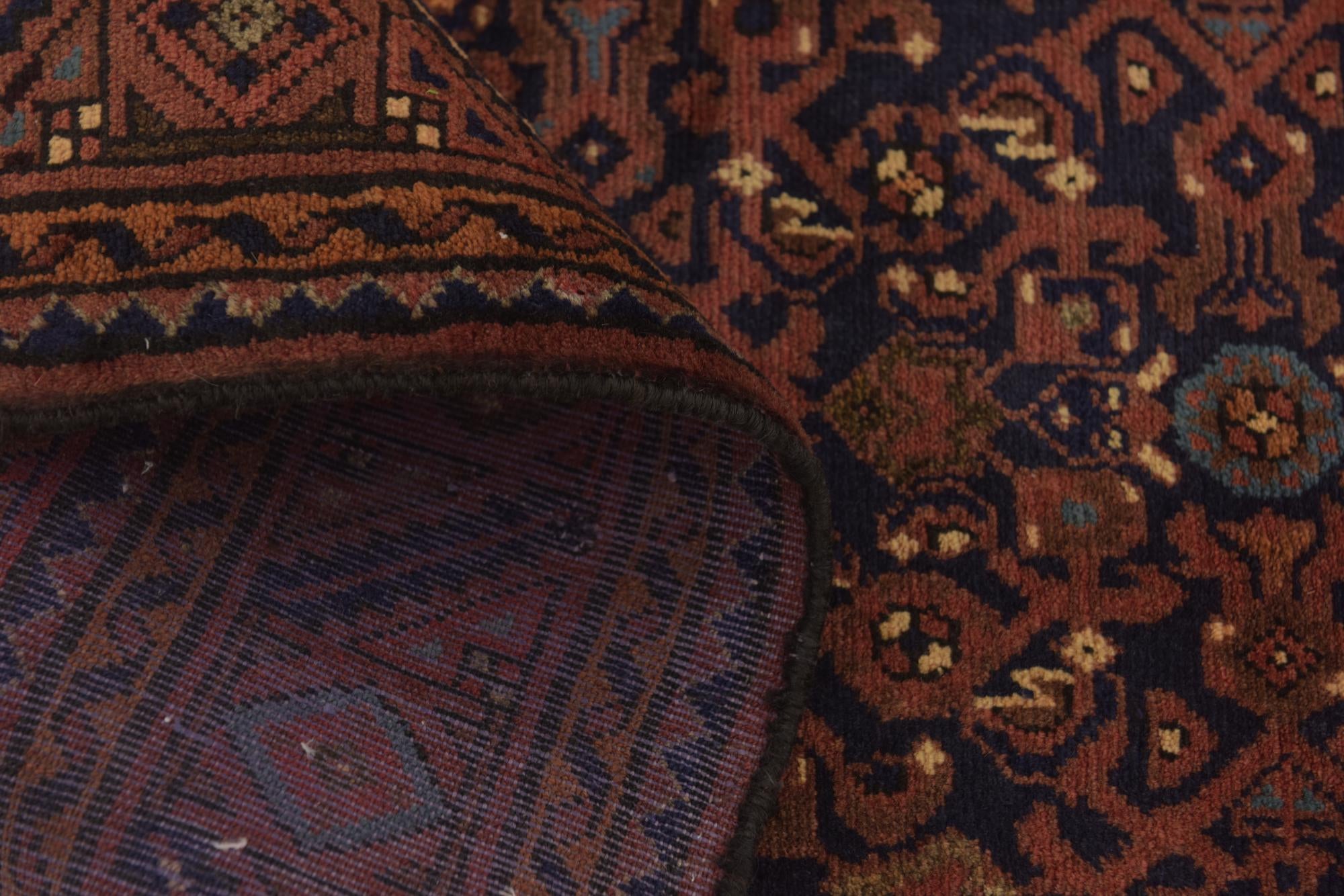 115cm x 335cm Hand Knotted Shahsavand Persian Wool Runner Rug