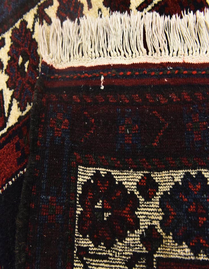 Detail image of 3' 7 x 10'  Hand Knotted Shahsavand Persian Wool Runner Rug