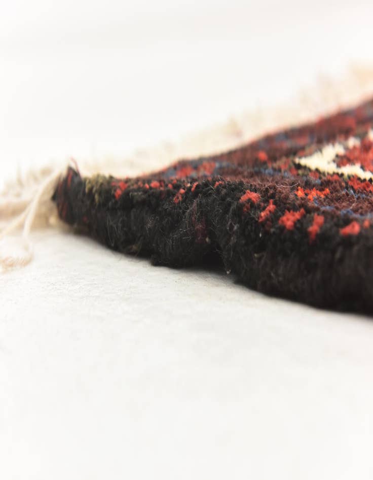 Detail image of 3' 7 x 10'  Hand Knotted Shahsavand Persian Wool Runner Rug