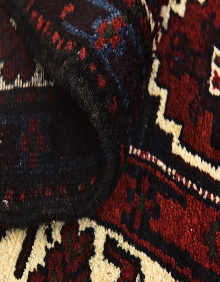 Detail image of 3' 7 x 10'  Hand Knotted Shahsavand Persian Wool Runner Rug