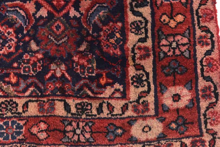 4' 6 x 10' Hand Knotted Shahsavand Persian Wool Runner Rug