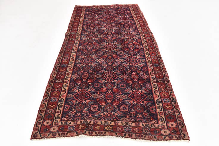 Detail image of 4' 6 x 10' Hand Knotted Shahsavand Persian Wool Runner Rug