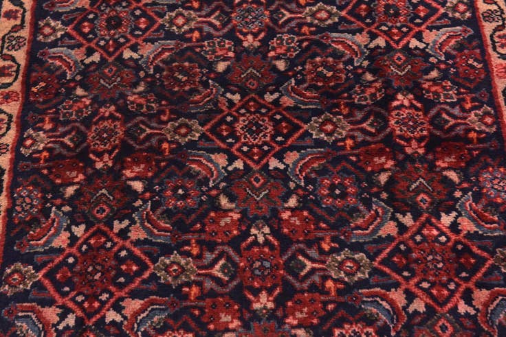 Detail image of 4' 6 x 10' Hand Knotted Shahsavand Persian Wool Runner Rug