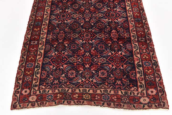 4' 6 x 10' Hand Knotted Shahsavand Persian Wool Runner Rug