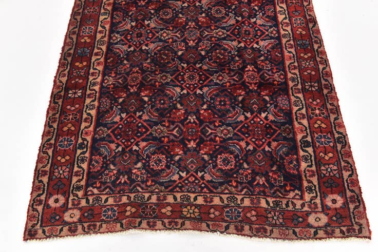 Detail image of 4' 6 x 10' Hand Knotted Shahsavand Persian Wool Runner Rug