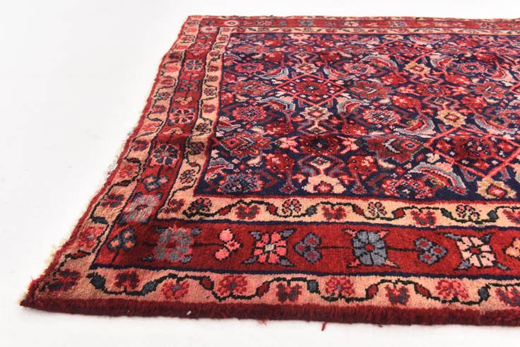 Detail image of 4' 6 x 10' Hand Knotted Shahsavand Persian Wool Runner Rug
