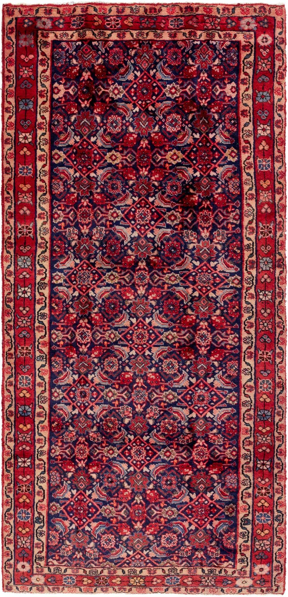 4' 6 x 10' Hand Knotted Shahsavand Persian Wool Runner Rug