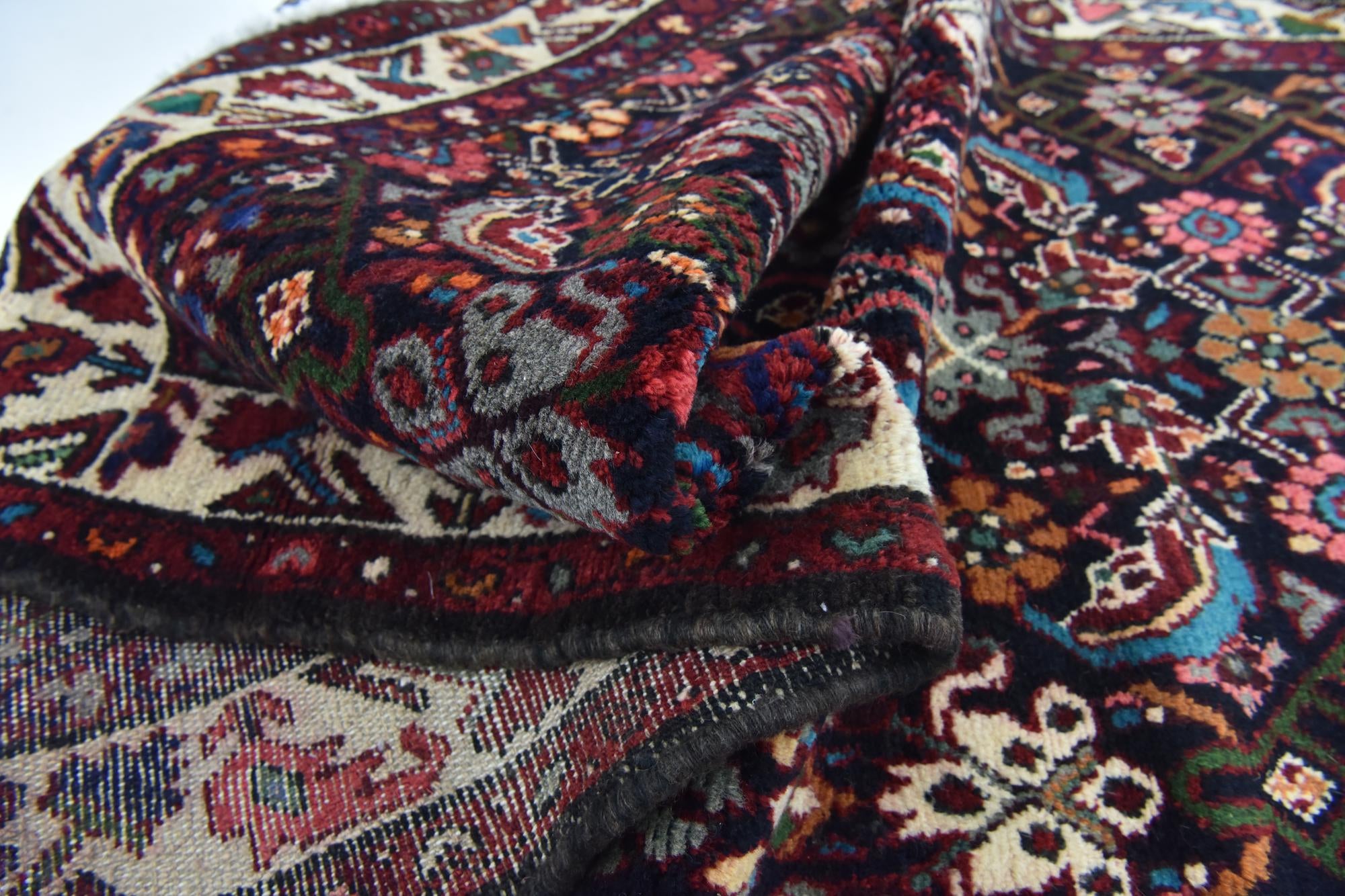 100cm x 290cm Hand Knotted Shahsavand Persian Wool Runner Rug