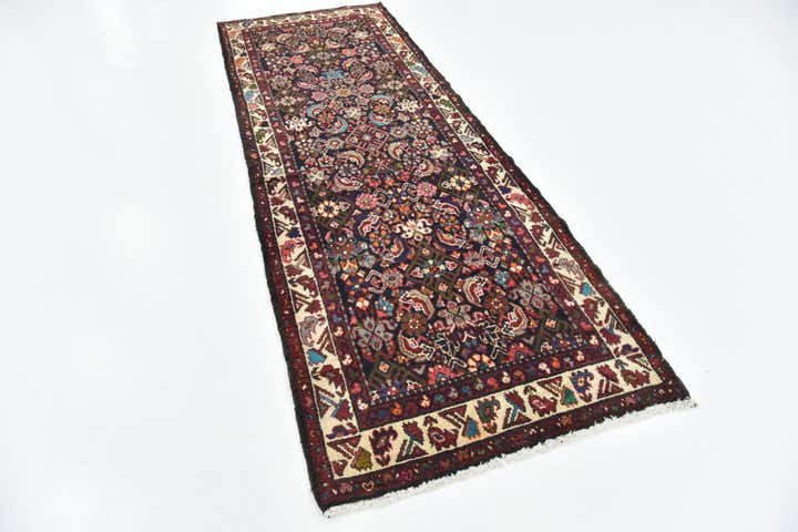 3' 4 x 9' 7 Hand Knotted Shahsavand Persian Wool Runner Rug